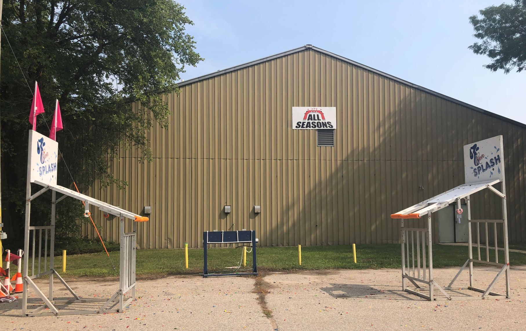 2021 North Iowa Fair- "River Splash" setup